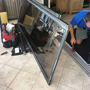 sliding glass door frame repair Galt